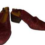 Lucky Brand Lideton Snakeskin Leather Slingback Mules 9.5M Photo 1