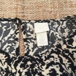 H&M Balloon Sleeved black and White Printed Dress Medium Photo 2