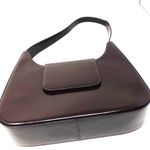 LANCEL Paris dark burgundy structured leather purse, made in Italy Photo 2