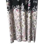 Maurice's  Black Floral‎ Halter Maxi Dress S Wedding Cruise Vacation Cottagecore Photo 12