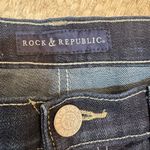 Rock & Republic  Y2K cut off Blue Jean Shorts with Frayed Hem Photo 2