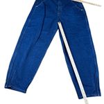 Banana Republic  High Waisted Balloon‎ Leg Mom Jeans Relaxed Fit Dark Blue Denim Photo 2