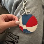 Coach NWT Smooth Leather Beach key charm Photo 1