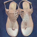 Thalia Sodi  Rose Gold/Pink Flat dressy sandals, size 10 Photo 1