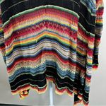 Polo Ralph Lauren Draped Cardigan Sweater Multicolor Striped Linen Silk Womens M Red Size M Photo 7