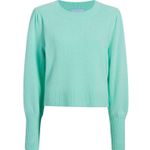 Hill House The Cropped Silvie Merino Wool Sweater in Ocean Wave Size S Photo 8