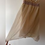 American Eagle Outfitters Cream and Pink Crochet Floral Lace Dress Photo 2