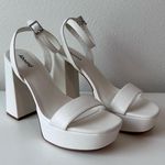 Abound  White Chunky Heels Photo 0