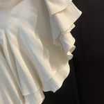 Alexis Harper Sz L Bell Flared 3/4 Length Sleeve Tunic Mini Dress Cream Color Photo 9