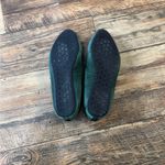 Birdies Emerald Green Floral Embroidered Flats Size 6 Photo 4