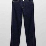 ZARA Dark Blue Jeans with Low Front V Photo 0