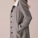 Rihoas Khaki Lapel Single Breasted Plaid Blazer Black Photo 2