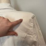 Live a Little Y2K White Sequin Cotton Jean Jacket Size S Photo 2