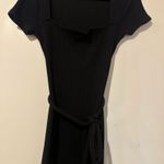 Topshop  Ribbed Black Maxi Dress Photo 1