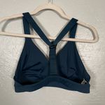 Athleta Women S Navy Blue Pyramid Sports Bra Adjustable Back T Strap No Pads Photo 3