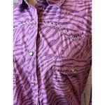 NWT Cowgirl Hardware Western Shirt size XL Extra Large Womens Purple Rhinestone Photo 8