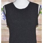 Endless Rose Anthropologie Sz L Black Metallic Loop Fringe Mini Skirt & Tank Top Photo 4