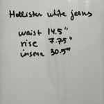 Hollister  Y2K White Skinny Low Rise Ripped Jeans size 28 Photo 13