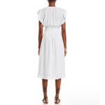 Rails New!  lona Linen-Blend Midi-Dress
White Sz Small‎ $228 Photo 3