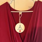 Amazon Maroon V-Neck Dress Photo 4