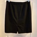 Loft Petites Black Pencil Skirt Knee Length Side Zip Slit Size 6P Photo 1