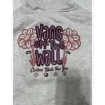 Vans  Gray Hoodie Off The Wall Floral Graphic Pullover Long Sleeve Women's Small‎ Photo 1