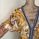 Ashley Stewart Chic Baroque Print Short Sleeve Dress Photo 2