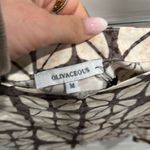 Olivaceous Geometric Patterned Skirt - Brown and Cream Photo 2