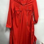 Live 4 Truth  orange and gold chiffon dress w/belt 1x Photo 0