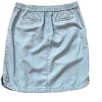 ✨J Jill light Denim Lyocell Tencel Blend Sz XS Skirt Pockets Pull Photo 4