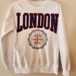 Freeze London white crewneck sweatshirt size womens small oversized Photo 0