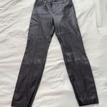ZARA NEW  Brown Faux Leather Pants LARGE Photo 9