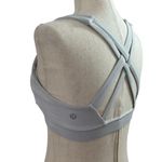 Lululemon Women Size 4 Sports Bra Grayish White Activewear 10-301P Photo 4