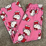 Hello Kitty  Pink & Red Fleece Pajama Pants Medium Photo 5