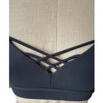 Alo Yoga Interlace Yoga Sports Bra in Dark Gray Size XS XSmall Green Photo 1