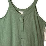 Caslon  Tie‎ Front Tank Top Green XL NWT CN468385MI Photo 3