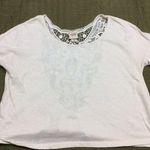 Mossimo Supply Co  White Lace Shirt Small Photo 0