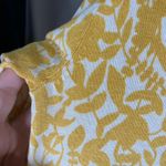 JILLIAN JONES Floral Silk Blend Cardigan Button Front Top Womens S Vintage Yellow Photo 4