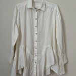 Free People Freya Poplin Button Up Shirt White Size XS Photo 3