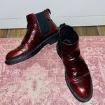 Vagabond Burgundy Leather pull on Chelsea Boots Sz 7 Photo 2