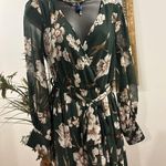 MiSC Elevated Basics Women Cap Long Sleeve V Neck Dress SM Belted Elastic Waist Photo 1