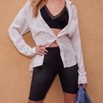 Free People HEAT WAVE BLACK FAUX SUEDE STRETCH BIKE SHORTS S Photo 1
