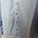 Harshman Blouse Juliana Light Blue Ruffled Sleeve Button Photo 3