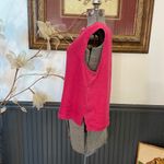 Bryn Walker 100% Linen Sleeveless Button Front Top Raspberry Pink Sz M 💚🎀 Photo 4