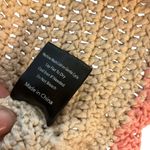 POL Woven Crochet Tank Top Multi-Color Pink Trim Natural Navy Blue Medium Photo 4