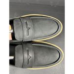 Toms  Women's Cara Black Leather Lug Loafers Size 10 Photo 7