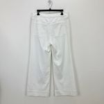 J.Crew NEW New High Rise Denim Trouser Jean Wide Leg Semi Stretch White US 29 Photo 7
