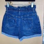 The Style Between Us  Paper Bag Style High Waist Cuffed Jean Shorts Size Large Photo 1