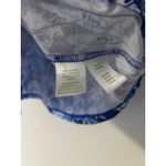 Lilly Pulitzer  Waverly Blue White Ruffle Boatneck Top 3/4 Sleeves EUC Cotton M Photo 4