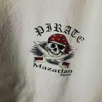 Vintage Y2K Pirate Mazatlan Mexico T Shirt White XL Extra Large Captain Skull Photo 6